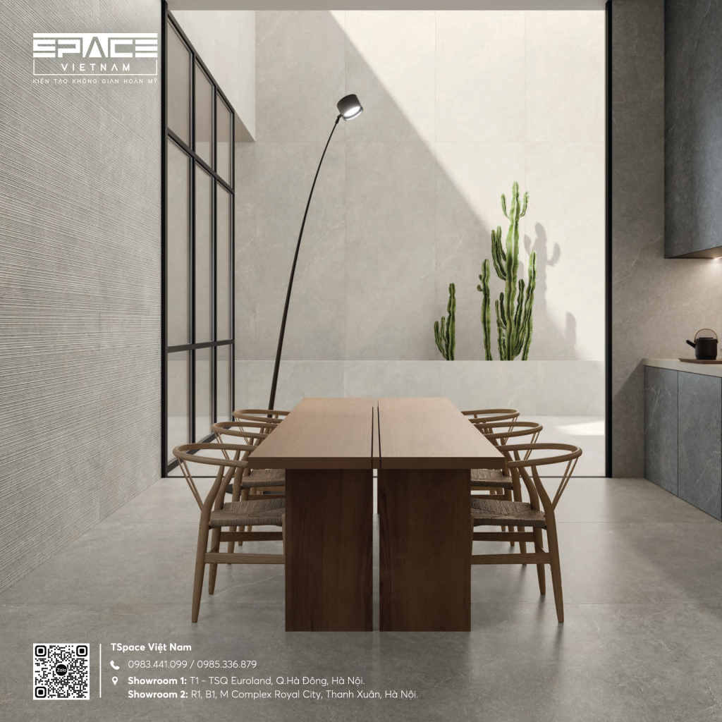 Bề mặt porcelain Ý với hiệu ứng đá tự nhiên
