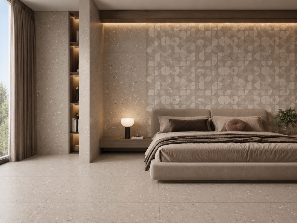 gạch khổ lớn kiến trúc hiện đại